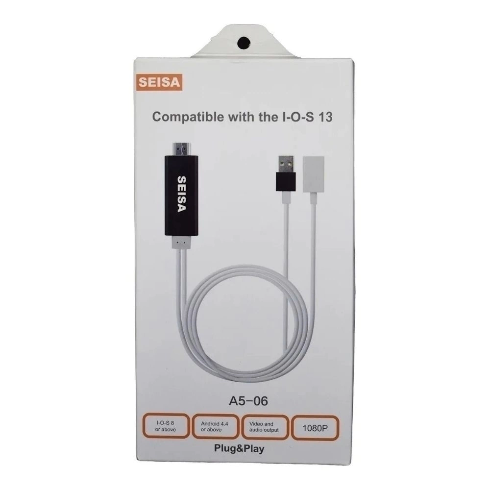 CABLE USB HDMI MHL PARA ANDROID IPHONE SEISA A5-06
