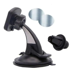 Imagen de SOPORTE AUTO VENTOSA MAGNETICO VIDRIO + REJILLA + TORPEDO