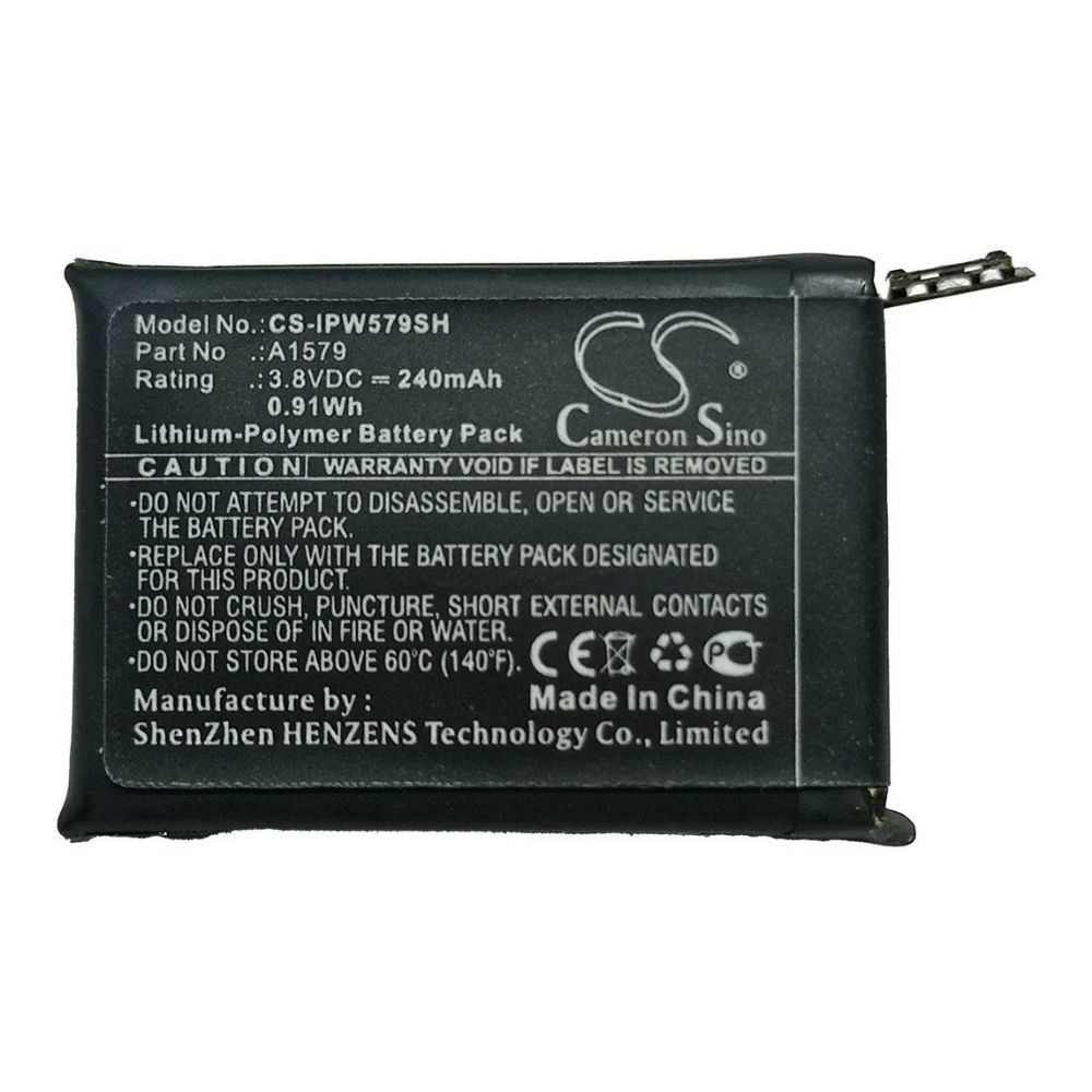 BATERIA RELOJ APPLE SERIE 1 42MM 240MAH CAMERON SINO CS-IPW579SH A1579