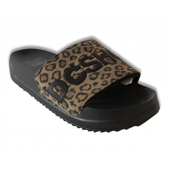 Ojotas Mujer DC Slide Platform Animal Print