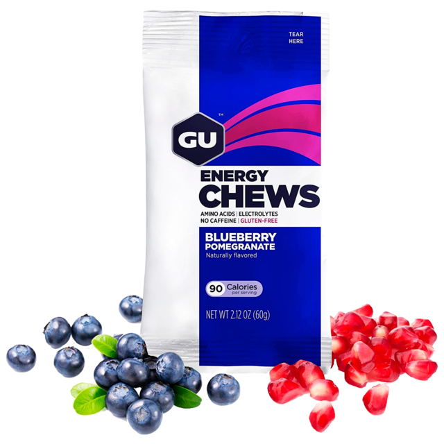 GU ENERGY CHEWS - BLUEBERRY POMEGRANATE (NO CAFFEINE)