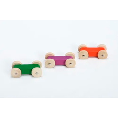 Autos Autitos De Madera Para Bajada De Autos Pack X3
