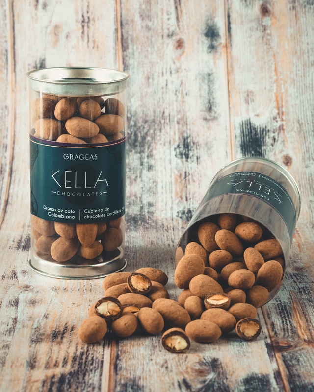 GRAGEAS DE ALMENDRAS CARAMELIZADAS Kella Chocolates