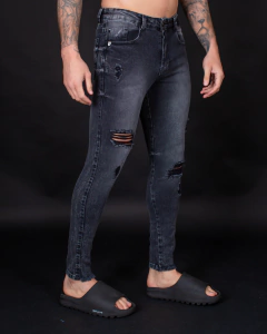 14181.319 - Calça Titular Jeans Cinza Desfiada Torn