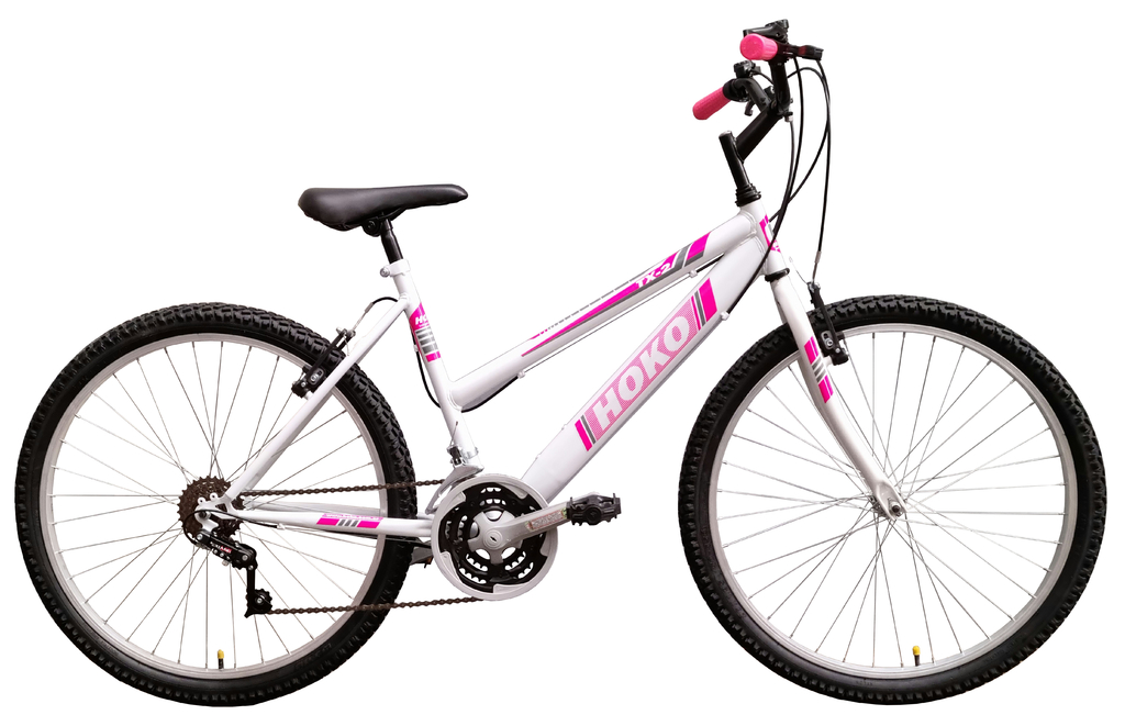 Bicicleta Dama MTB 26 BANNER, Transmisie Shimano Tourney, Marime M, Culoare  Alb-rosu | nursery.com.pk