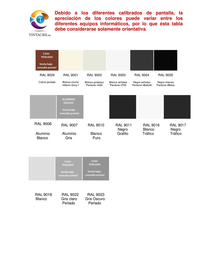 Blanco Ral 9010 Poliuretano Ral 9010