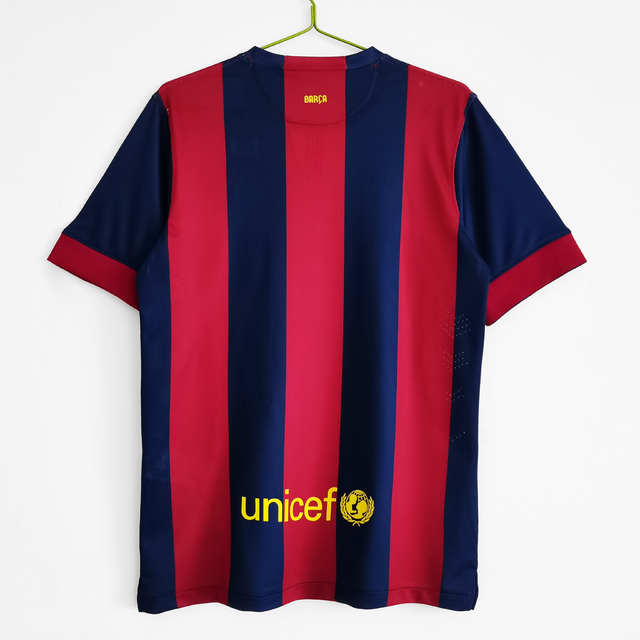 Camisa Barcelona 14/15 I Home Retro Vermelha e Azul Nike