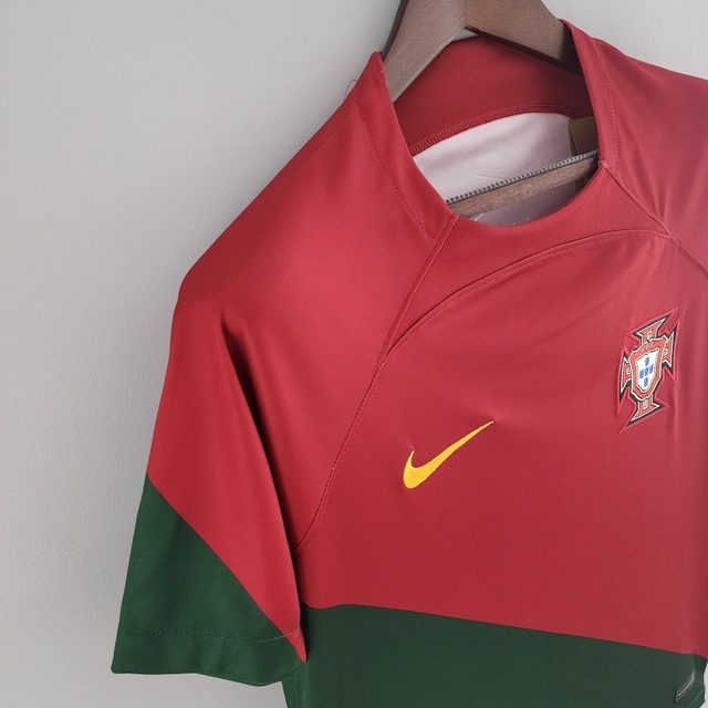Camisa Portugal Copa do Mundo 2022 Torcedor Nike Masculina - Vermelha e  verde