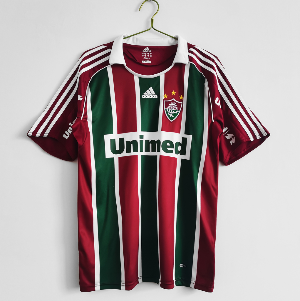 Camisa Fluminense RETRÔ 2008 Torcedor Umbro Masculina - Vermelha e verde