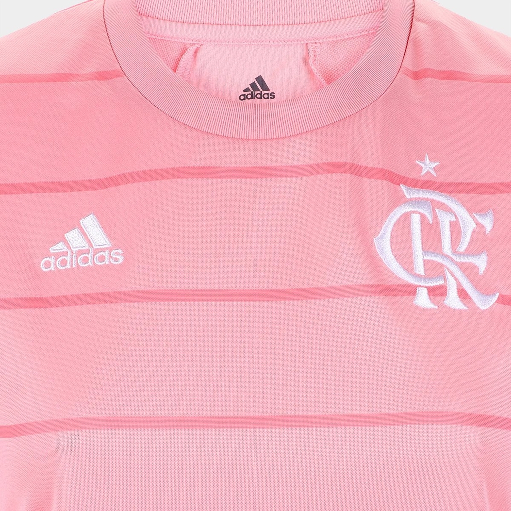 Camisa Flamengo Outubro Rosa 21/22 Torcedor Adidas Feminina - Rosa