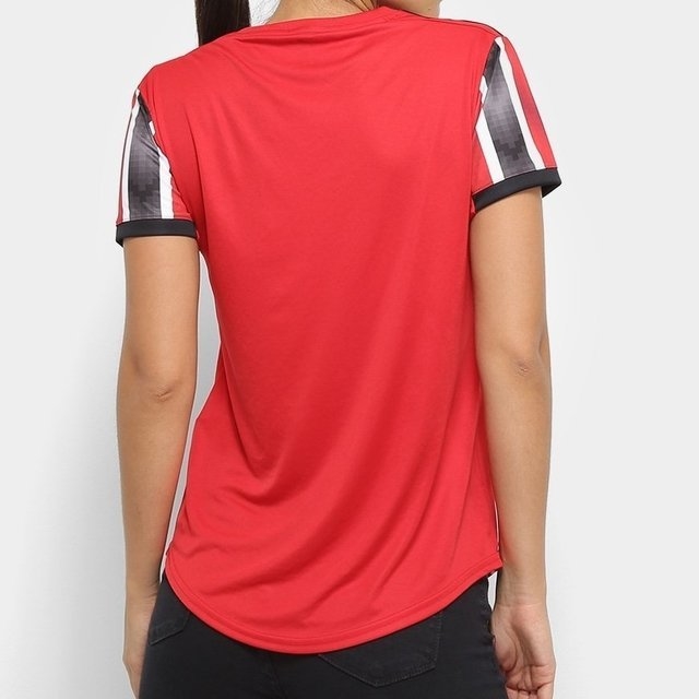 Camisa São Paulo II 19/20 Torcedor Adidas Feminina - Preto e Vermelho