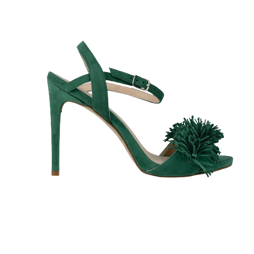 Sandália Salto Fino Alto Verde | Uzual