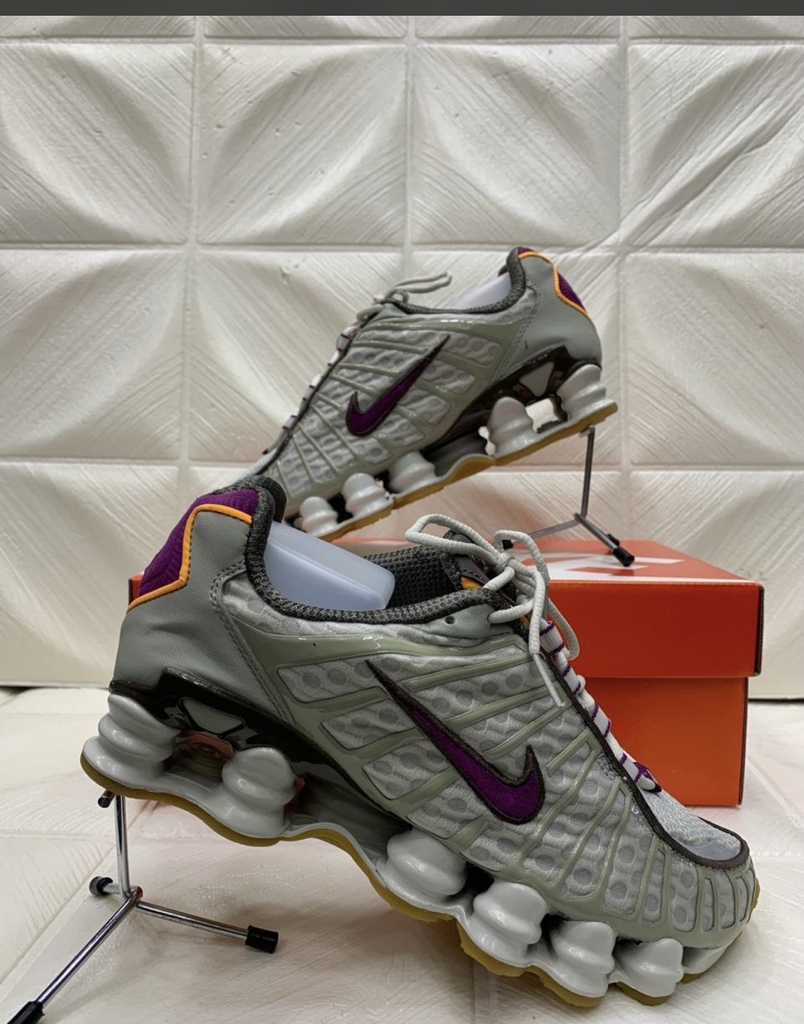 Nike Shox 12 Molas TL Cinza/Roxo - Mandella Shoes