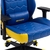 Cadeira Gamer MaxRacer Bunker CBF Azul Amarela - MaxRacer Vantagens | Cadeiras Gamer