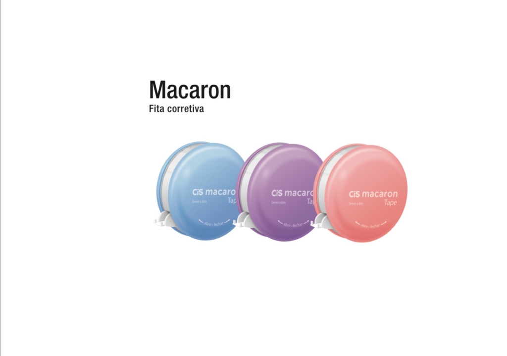 Fita corretiva Macaron - CIS - Papelaria da Leyli