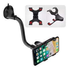 Soporte Universal Auto Con Sopapa Y Pinzas Celular Gps Brazo Largo - GresTechnology - Tecnología para el hogar!