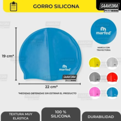 Combo Gorro Silicona + Antiparras + Tapones Marfed Natacion - comprar online