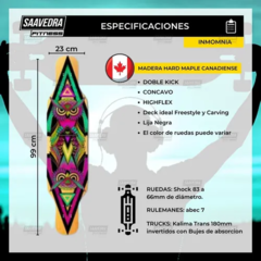 Longboard Trucks Ruedas Maple Freestyle - Saavedra Fitness