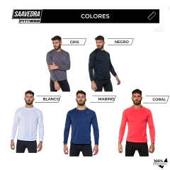 Remera Termica SAFIT Primera Piel Larga Hombre - Saavedra Fitness