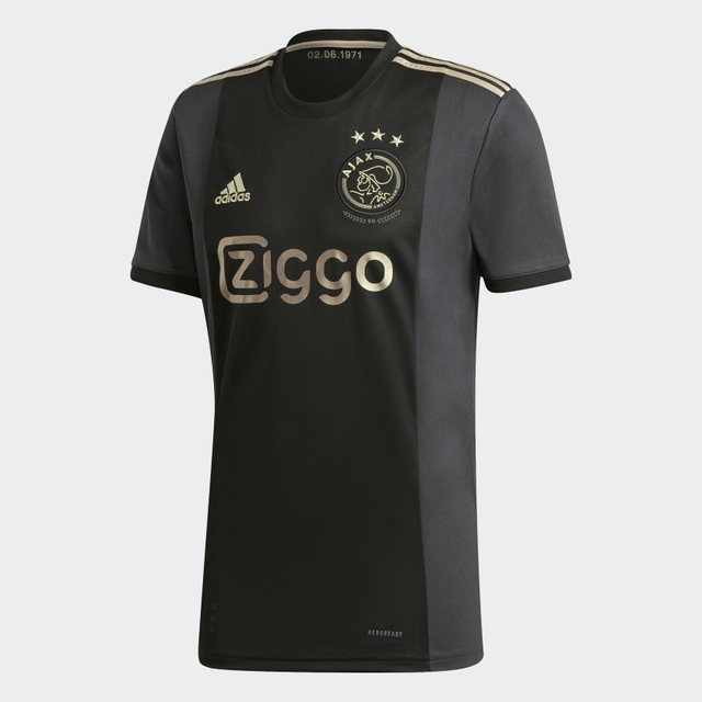 Camisa Ajax III Third Adidas 2020/21 Masculino Torcedor - Preto e Dourado