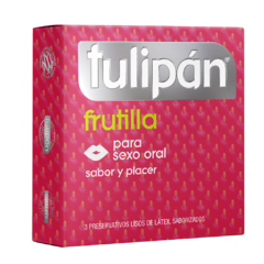 Preservativo Tulipán Frutilla x 3 un. - comprar online