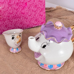 Jogo Bule e Xícara de Porcelana Mrs. Potts e Chip: Bela e a Fera (Disney) - loja online