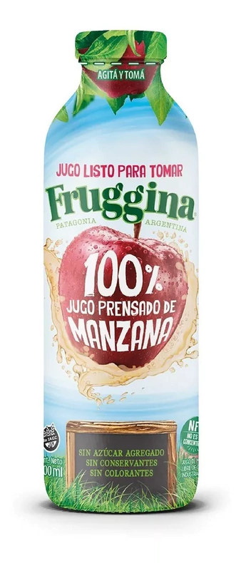 Jugo Listo Para Tomar Fruggina Manzana 500 Cc