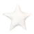 Almohadón Forma Estrella Liso Blanco