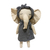 Muñeco de Tela Elefante Vestido Azúl y Turbante