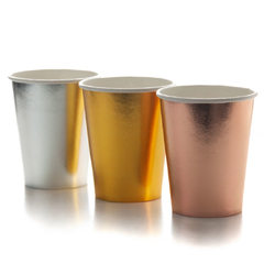 Vaso Plateado 8OZ (240cm3) x 10 unidades - comprar online