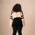 Saia Tricot Canelada- Preta - comprar online