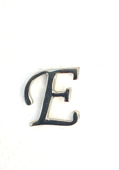 Letra Miniatura em Metal Prata Luxo - 2 cm. - loja online