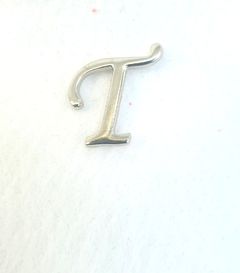 Letra Miniatura em Metal Prata Luxo - 2 cm.