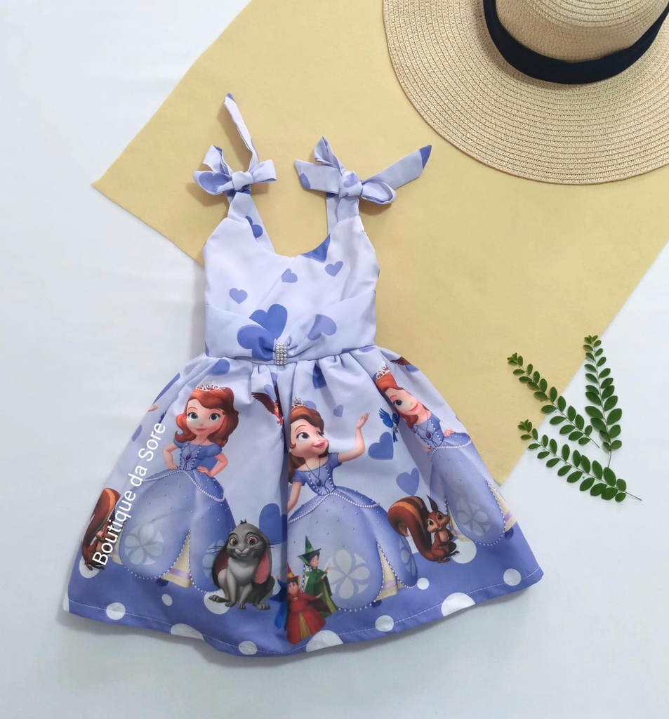 Vestido Infantil Princesinha Sofia