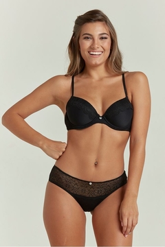 Soutien Selu taza soft con base y aro de microfibra y puntilla. Cod.: 4271 - Lenceria Cristina
