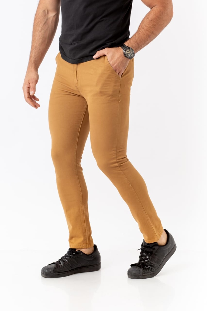 Pantalón Corte chino Gabardina elastizada