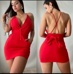 Vestido Scuba Crepe con Moño en internet