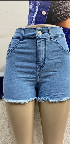 Short Jean elastizado liso desflecado / Damas - comprar online