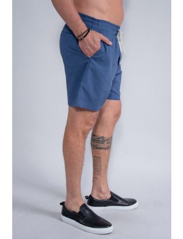 short masculino linho