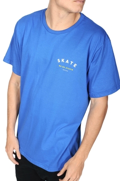 Remera Skate Skull Azul - comprar online