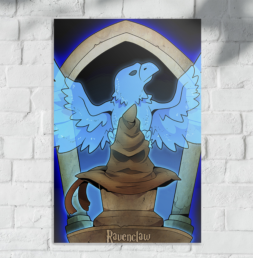 Placa Decorativa Harry Potter - Corvinal - Ravenclaw