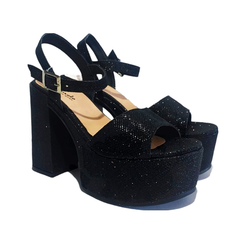 Sandalias París Brillo Black - Comprar en Naomi haas