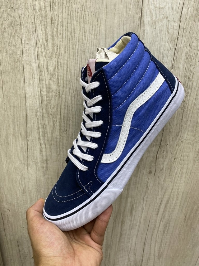 Vans Old Skool Azul Azul Cano Alto - Ducke Outlet