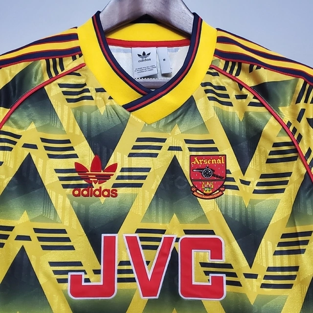 Camisa Arsenal Away 91/93 Torcedor Adidas Masculina - Amarela