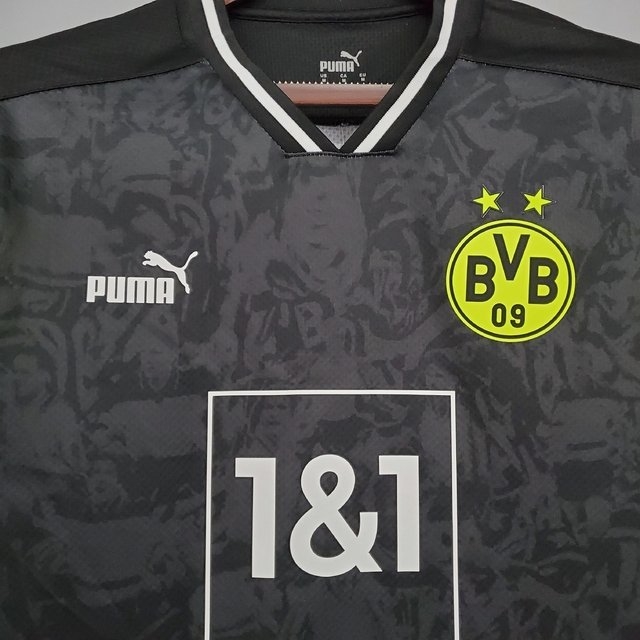 Camisa Borussia Dortmund Especial 110 Anos - Masculina Puma - preta
