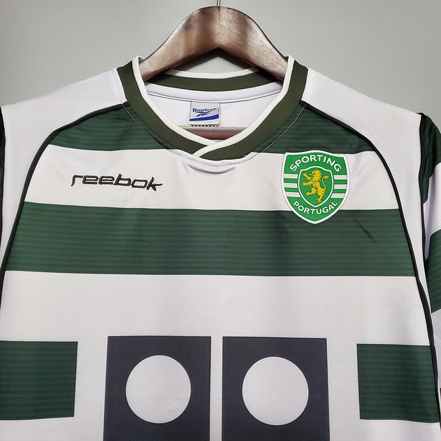 Camisa Sporting 2001-2003 Torcedor Reebok Masculina -Verde