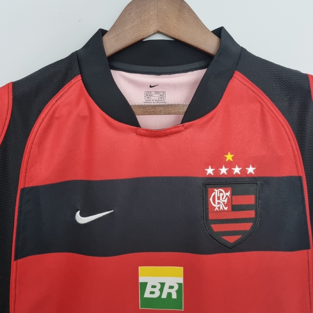 Camisa Flamengo 2001 Torcedor Nike Masculina - Vermelho e Preto