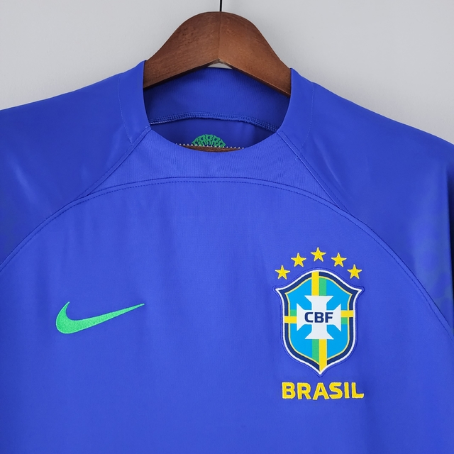 Camisa Brasil II 22/23 Torcedor Nike Masculina - Azul