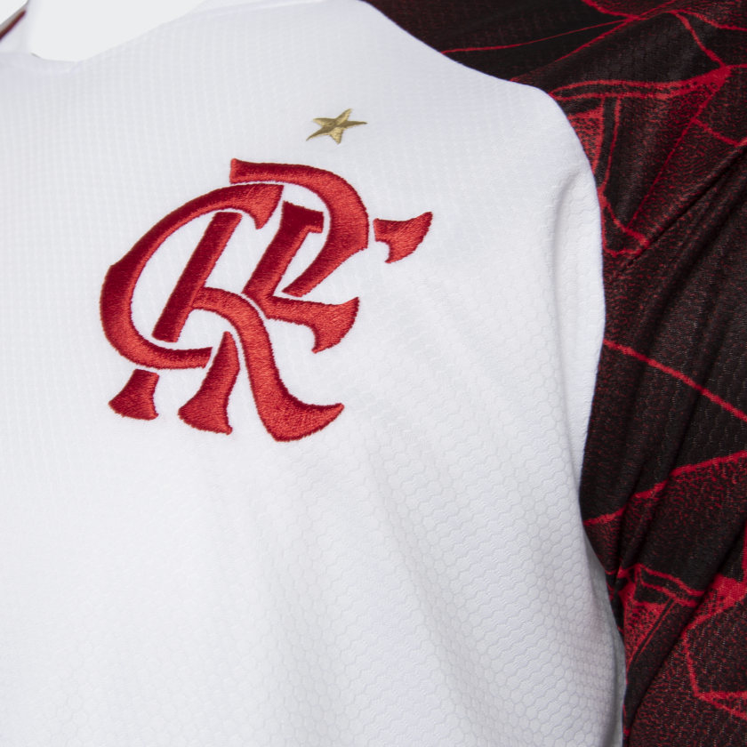 Camisa Flamengo II 21/22 - Masculino Torcedor - Branco/Vermelho