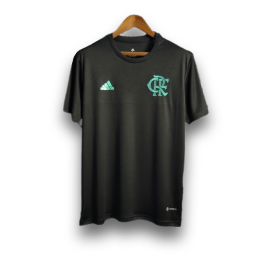 Camisa Flamengo Pré-Jogo 2022/2023 Torcedor Masculina - Preta